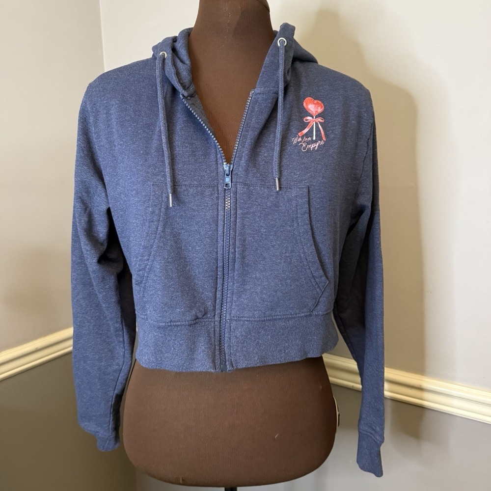 Empyre with love Logo Cropped Hoodie Sweatshirt Women's Large‎